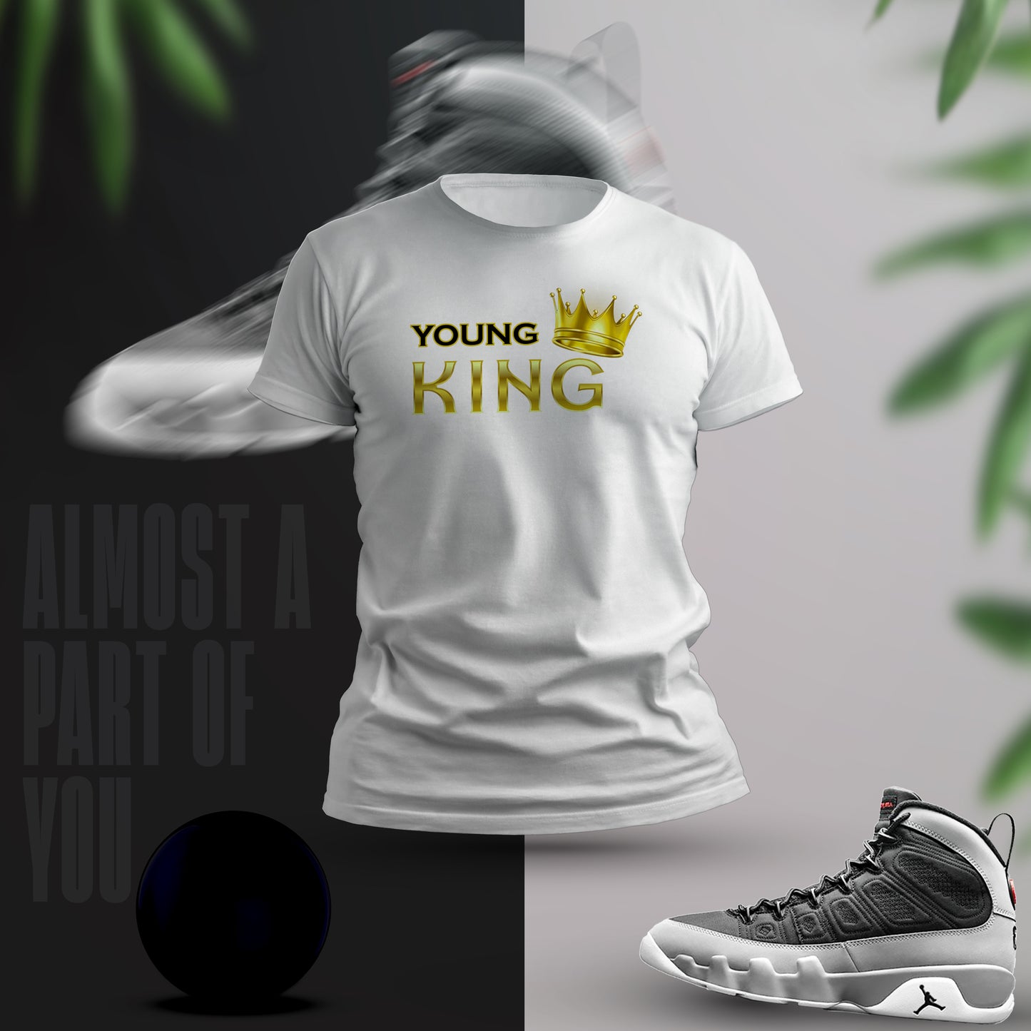 Young King tri-blend athletic t-shirt