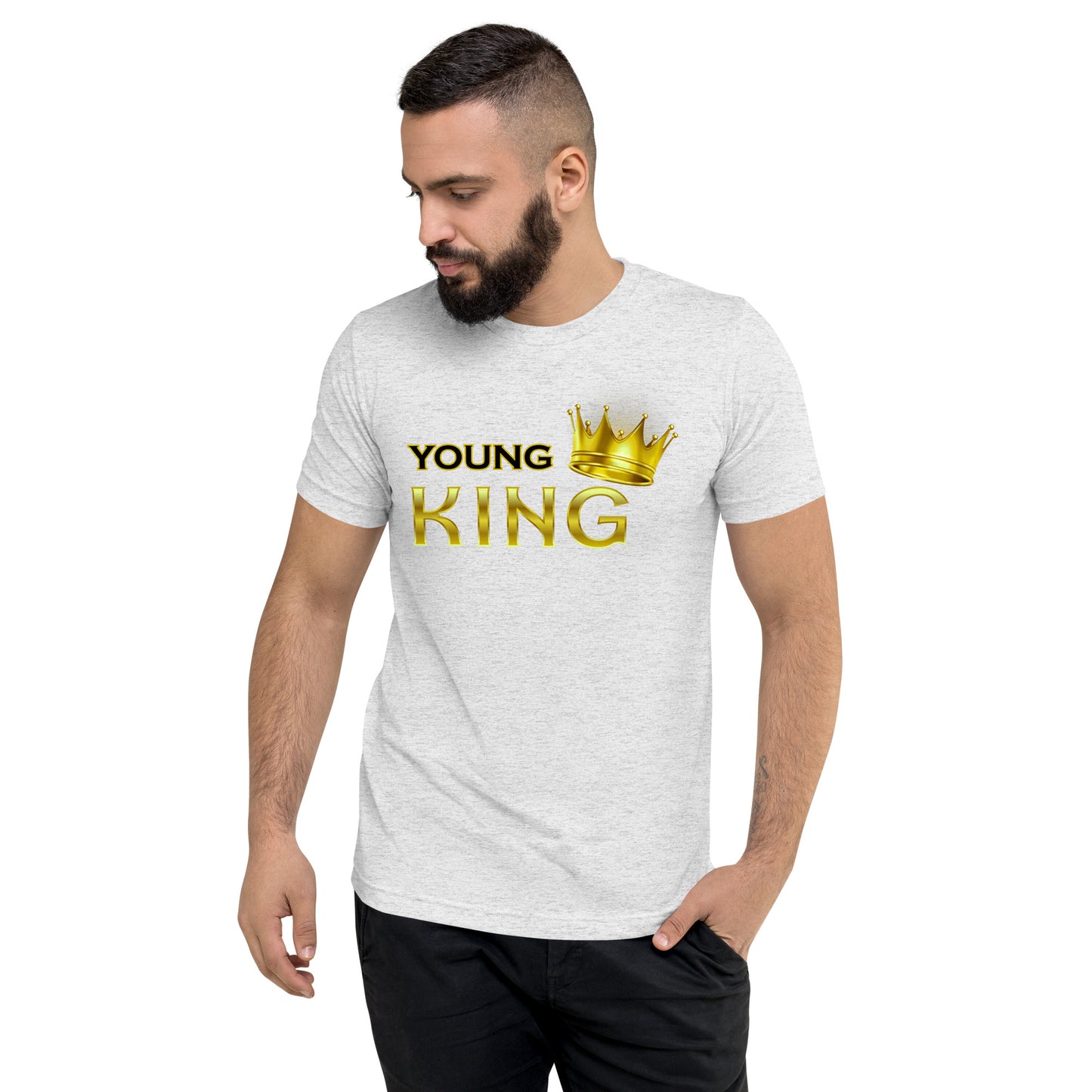 Young King tri-blend athletic t-shirt